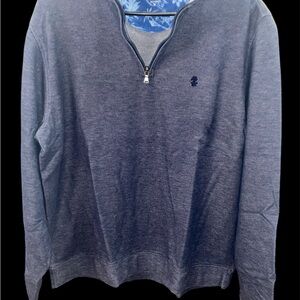 Men's Blue Half-Zip Sweater